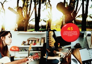 45
  “A música é uma das principais
 fontes de felicidade. A cada ano
se editam mais de 1 bilhão de CDs,
 quer dizer, 50 bilhões de minutos
            de música.”
 