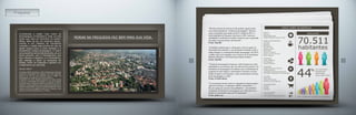 “Devido ao boom de imóveis de alto padrão, aquele trecho
vem sendo chamado de “Leblon de Jacarepaguá”. Não por
acaso, no período entre Junho de 2012 e Junho de 2013, o
metro quadrado da Freguesia valorizou-se 20%, uma taxa
semelhante à verificada no Leblon e maior do que a registrada
em todos os demais bairros da Zona Sul.”
Fonte: Veja Rio
“Contribuiu também para a valorização o fato de aquele tre-
cho urbano ficar próximo a vias de grande circulação, como a
Linha Amarela e a Autoestrada Grajaú-Jacarepaguá. Até 2015,
a malha viária será ampliada com a abertura da Transolímpica
(Recreio-Deodoro) e da Transcarioca (Barra-Galeão).”
Fonte: Veja Rio
“A Lapa de Jacarepaguá. Freguesia e Anil formam novo polo
gastronômico com atrações que vão além de bons petiscos. Os
moradores de Jacarepaguá, nos últimos anos se beneficiam da
expansão do polo boêmio e gastronômico formado em torno
da Rua Araguaia, na Freguesia e, mais recentemente, da Estra-
da de Jacarepaguá, no Anil.”
Fonte: O Globo Barra
“O crescimento intenso motivou a chegada de supermercados,
agências bancárias e restaurantes. Muitos restaurantes. (...)
Em um espaço de cerca de oito quilômetros – nos arredores
da Esquina da Estrada de Jacarepaguá com a Rua Ituverava –
podem ser encontrados mais de 20 restaurantes.”
Fonte: globo.com
SAÚDE
Rios D’Or
Maternidade AMIU
Hospital Federal Cardoso Fontes
BARES E RESTAURANTES
Tio Frank
Badalado
Bartequim
Toca da Traíra
Espetto Carioca
Barril 8000
Manoel e Juaquim
Espaço Carioca Gourmet
Baixo Araguaia
SHOPPINGS
Center Shopping
Rio Shopping
Quality Shopping
EDUCAÇÃO
Colégio Garriga de Menezes
Colégio Bahiense
Faculdade Internacional Signorelli
Faculdades Integradas de Jacarepaguá
CULTURA
Teatro Sesi
Camarim das Artes
Biblioteca Cecília Meireles
SUPERMERCADOS
Prezunic
Mundial
Vianense
VIAS DE ACESSO
Linha Amarela
Autoestrada Grajaú-Jacarepaguá
70.511
DADOS SOBRE JACAREPAGUÁ:
de Crescimento
populacional
aproximado
entre 1991 e 2010.
POPULACÃO
(Fonte: Subprefeitura da Barra e de Jacarepaguá)
44
%
habitantes
Freguesia
Considerada a região mais nobre de
Jacarepaguá, a Freguesia é, hoje, um dos
locais que mais se valorizam na cidade.
Afinal, além de ter um comércio desen-
volvido e um sistema de transporte
completo, a região está próxima de vias de
rápido acesso como a Linha Amarela e a
Autoestrada Grajaú-Jacarepaguá. O bairro
vaisebeneficiaraindaindiretamente,emum
futuro próximo, com a Transolímpica, que
liga o Recreio a Deodoro; e a Transcarioca,
que interliga a Barra ao Aeroporto do
Galeão. Morar na Freguesia é garantir um
investimento pra vida toda.
Decreto 38057
O Decreto 38057 reconhece o Sítio de Relevante Interesse
Ambiental e Paisagístico da Freguesia. Em outras palavras,
trata-se de uma lei que preserva toda a região de
Jacarepaguá, em especial o bairro da Freguesia.
O decreto tem como objetivo preservar as áreas verdes
e diminuir a densidade demográfica e entre as principais
mudanças está a redução do gabarito dos edifícios no bairro.
Portanto, a maior parte dos novos condomínios pode ter no
máximo 6 pavimentos contra os 9 andares anteriores. Mas a
maioria do bairro terá gabarito máximo de 3 andares, o que
significa uma altura edificável de 11 metros.
Fotodobairro
MORAR NA FREGUESIA FAZ BEM PARA SUA VIDA.
 