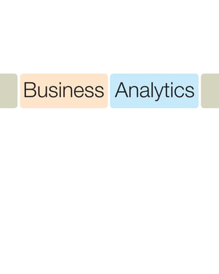 Business Analytics
 