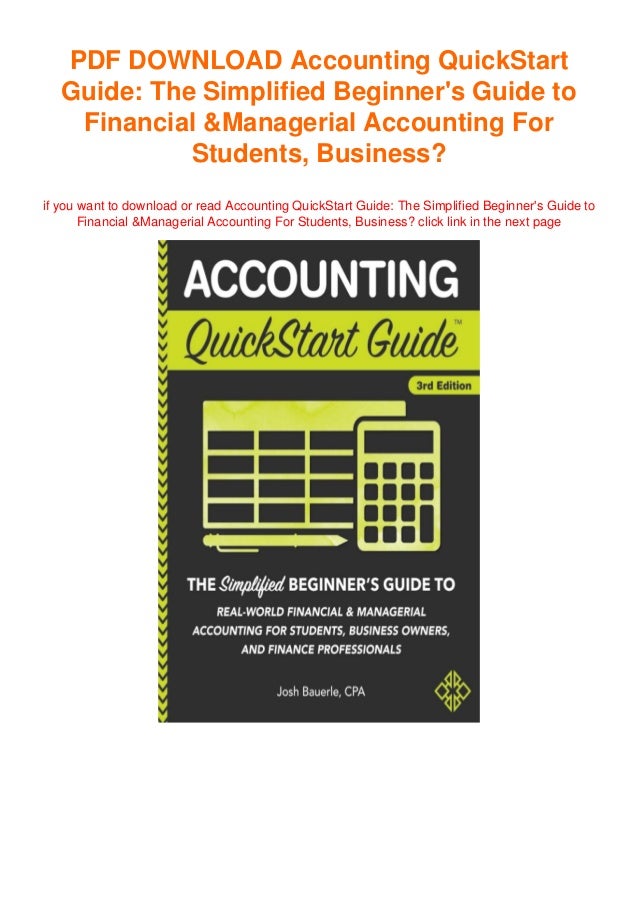 [BOOK] Accounting QuickStart Guide The Simplified Beginner's Guide to