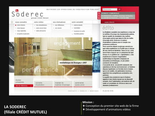 Mission :   ★  Rédaction de contenus web Gares & Connexions (SNCF) 