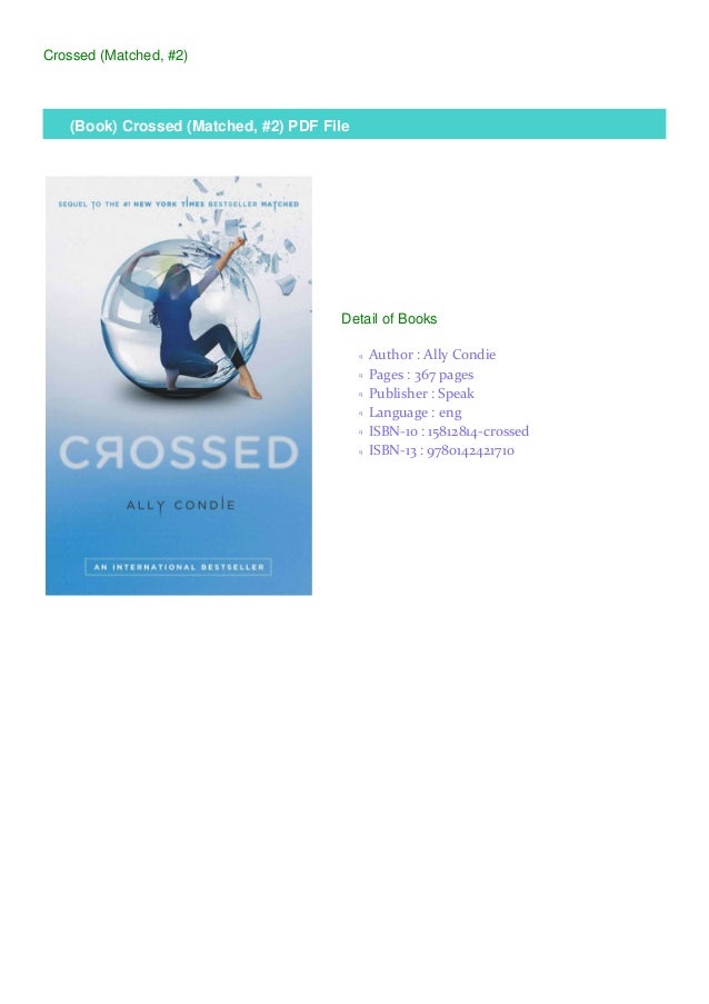(Book) Crossed (Matched, 2) PDF File
