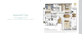 RuaIgarapava
Apartamento 601 - 1° andar
Opção de personalização: 2 suítes com lavabo
Área privativa
99,12 + 4,99 (sac.) + 17,86 (var.) + 3,015 (dep.) + 121,94 (terr. desc.) = 246,925 m²
BS”DBS”D
A decoração e o revestimento são meramente ilustrativos. Os materiais a serem utilizados na construção estão especificados no memorial descritivo. Esta é uma planta provisória sujeita à alteração sem aviso prévio. O projeto poderá sofrer
modificações decorrentes das posturas municipais, concessionárias e do local. A planta não apresenta localização de pilares e prumadas de instalações. As áreas descritas são referentes às áreas privativas de cada unidade. As áreas privativas
representam as áreas dos compartimentos somadas às suas áreas de paredes. As cotas são dimensões de eixo a eixo de paredes do estudo de layout apresentado.
 