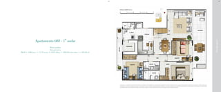RuaIgarapava
Apartamento 602 - 1° andar
Planta padrão
Área privativa
98,28 + 5,08 (sac.) + 17,76 (var.) + 3,015 (dep.) + 109,445 (terr. desc.) = 233,58 m²
BS”DBS”D
A decoração e o revestimento são meramente ilustrativos. Os materiais a serem utilizados na construção estão especificados no memorial descritivo. Esta é uma planta provisória sujeita à alteração sem aviso prévio. O projeto poderá sofrer
modificações decorrentes das posturas municipais, concessionárias e do local. A planta não apresenta localização de pilares e prumadas de instalações. As áreas descritas são referentes às áreas privativas de cada unidade. As áreas privativas
representam as áreas dos compartimentos somadas às suas áreas de paredes. As cotas são dimensões de eixo a eixo de paredes do estudo de layout apresentado.
 