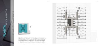3ºAO7ºPAVIMENTO
PLANTA
PAVIMENTO
A decoração e os revestimentos são imagens meramente ilustrativas. Os móveis, assim como os
materiais de acabamento representados na planta são de dimensões comerciais e não fazem parte
do contrato de construção. O imóvel será entregue como indicado no memorial descritivo. Esta é
uma planta provisória sujeita a alteração sem aviso prévio. O projeto poderá sofrer modificações
decorrentes das posturas municipais, concessionárias e do local. A planta apresenta localização
preliminar de pilares e prumadas de instalações. As áreas descritas são referentes às áreas privativas
de cada unidade. As áreas privativas representam as áreas dos compartimentos somadas às áreas
das paredes, pilares e prumadas. As cotas apresentadas em planta são de eixo a eixo das paredes.
BS”DBS”D
 