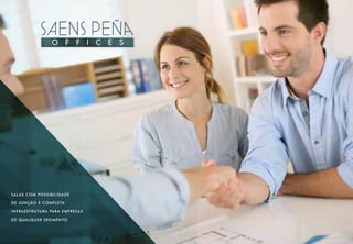 salas com possibilidade
de junção e completa
infraestrutura para empresas
de qualquer segmento.
foto ilustrativa
 