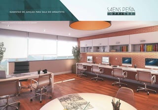 sugestão de junção para sala do arquiteto.
perspectiva ilustrativa de junção para sala do arquiteto
 