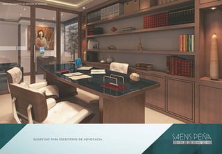 sugestão para escritório de advocacia.
perspectiva ilustrativa do escritório de advocacia
 