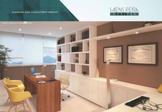 Sugestão para consultório médico.
perspectiva ilustrativa do consultório médico
 