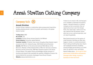 74
     Annah Stretton Clothing Company
                                                                                  ...