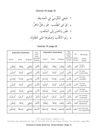 Book four answer_sheet | PDF