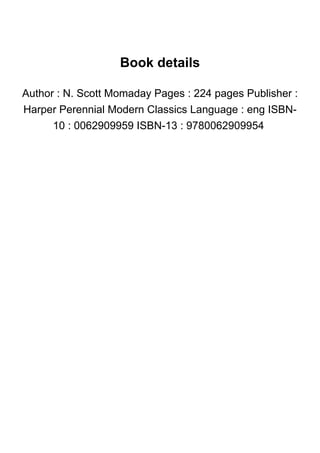 [BOOK] House Made of Dawn !^DOWNLOADPDF$ | PDF