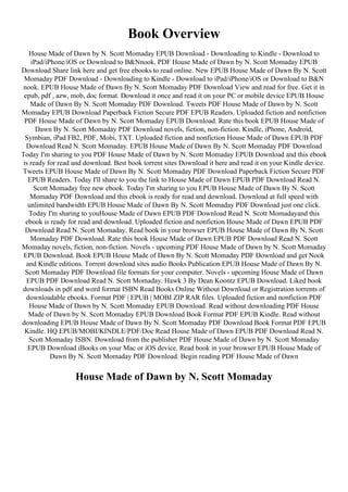 [BOOK] House Made of Dawn !^DOWNLOADPDF$ | PDF