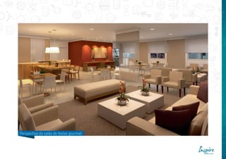 Perspectiva do salão de festas gourmet
 