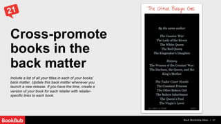 Optimize a book
for effective
promotions
 
