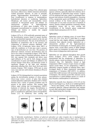 Devitrification Texture Mcphie - Volcanic Textures | PDF