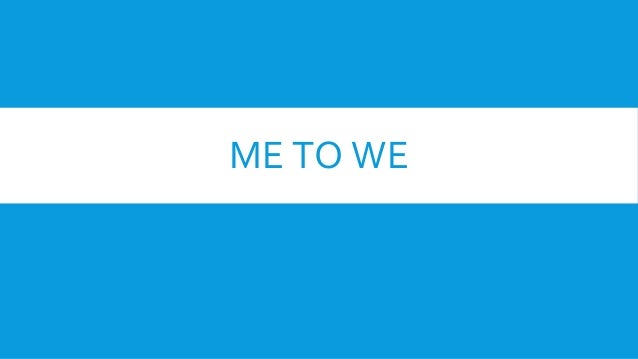 Book - Me to We