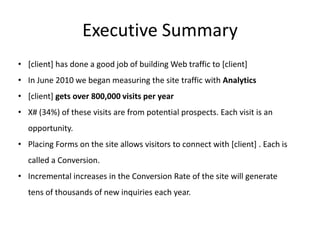 Audience 2 make up some 6% of visits. 