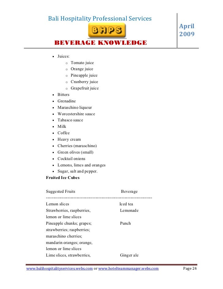 Book onebeverageknowledge