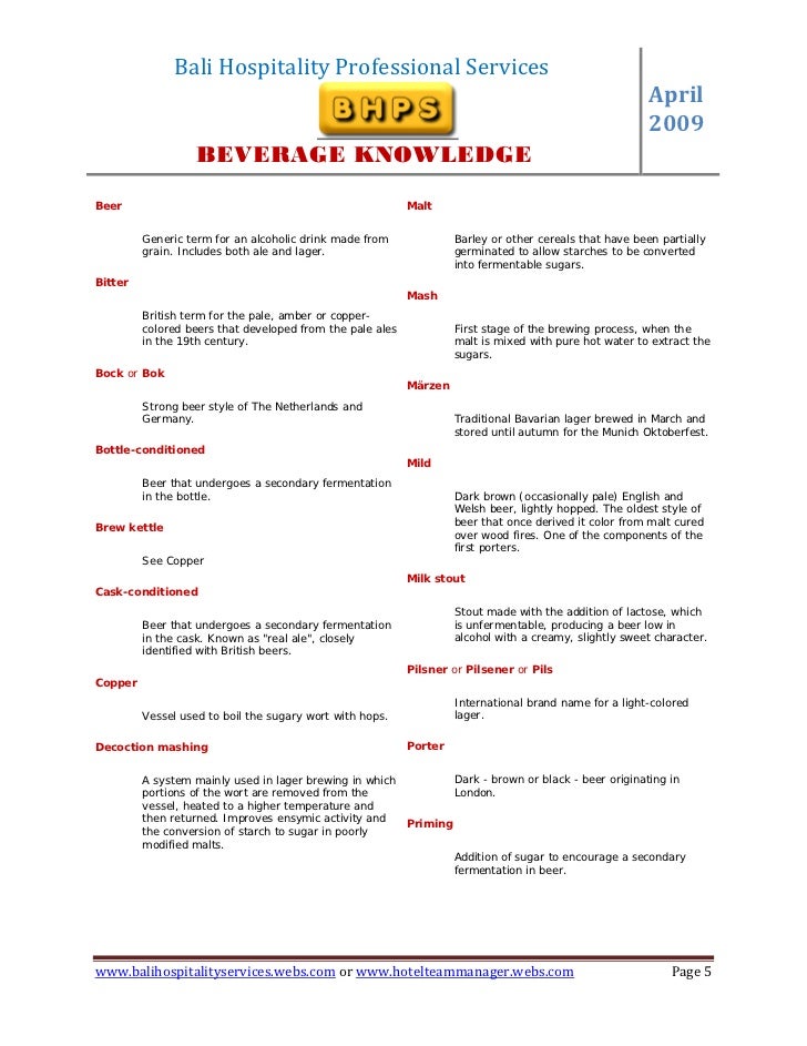 Book onebeverageknowledge