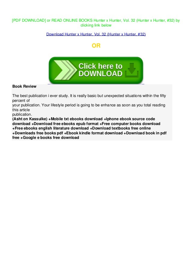 Book Pdf Epub Hunter X Hunter Vol 32 Hunter X Hunter 32 Downloa