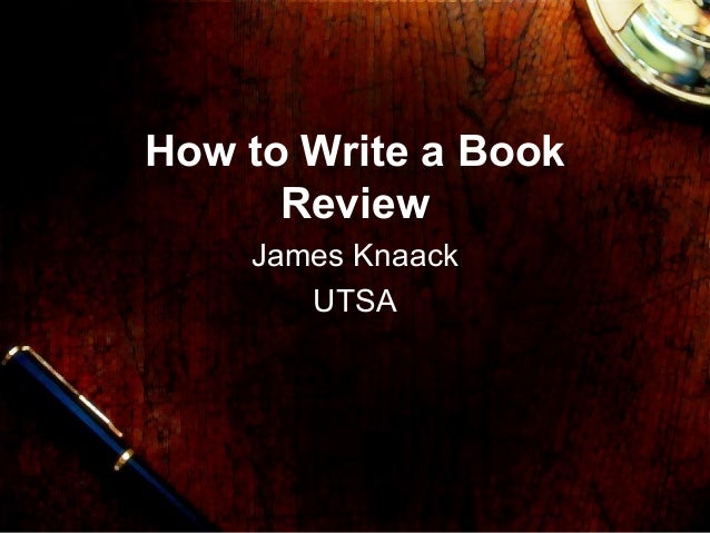 How to write a book review quickly