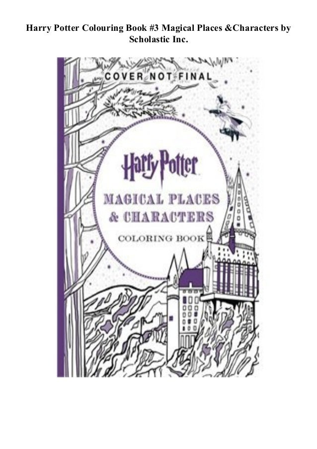 Download Book S Pdf Harry Potter Colouring Book 3 Magical Places Characte