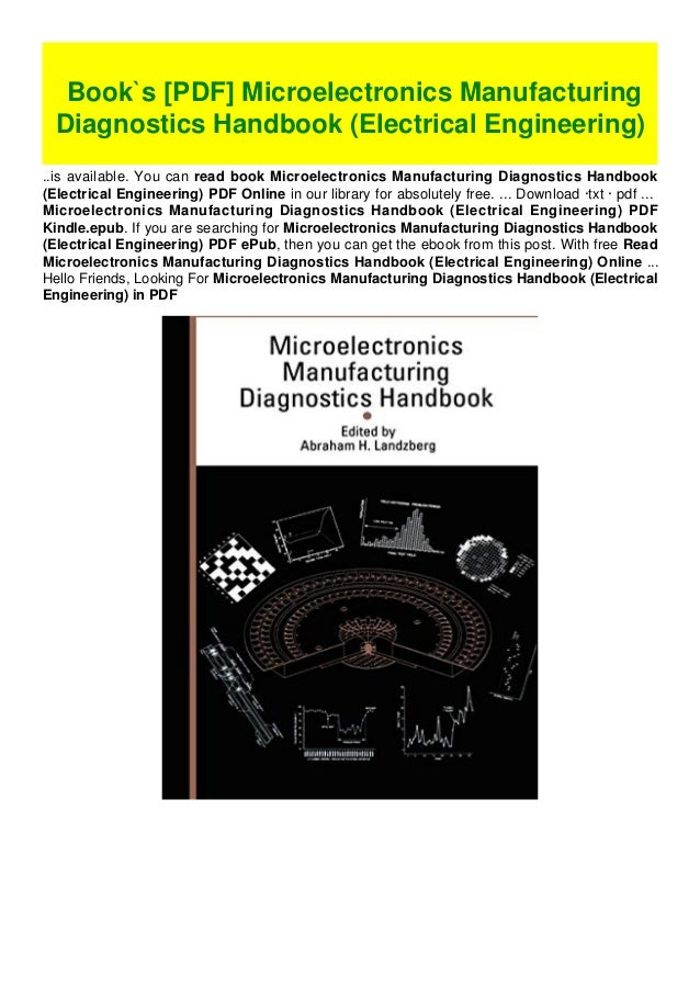 Book`s [PDF] Microelectronics Manufacturing Diagnostics Handbook