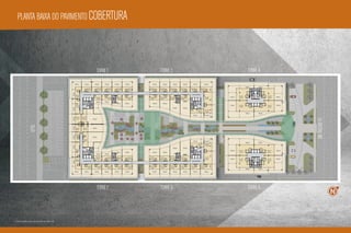 planta baixa do Pavimento Cobertura




                                                                   torre e   torre c   torre a




                                                                                                 SIA TRECHO 01
                        EPTG




                                                                   torre f   torre d   torre b




Cobertura destinada a cultura e lazer, de acordo com a ngb 73/88
 