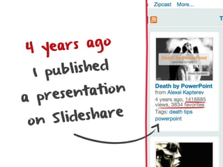4  year s ago

 I pub lished

a pr esen tation

     Slideshare
 on
 