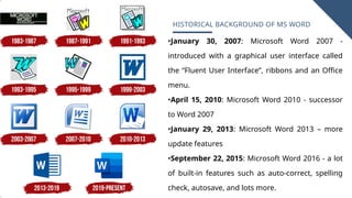Book 1. History and uses of Microsoft 365 | PPTX