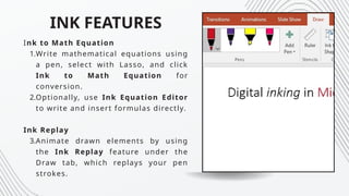 Ink Math Site BOOK 2. Basics Use of Microsoft PowerPoint | PPTX