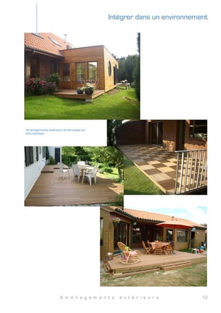 C o n c e p t i o n & R é a l i s a t i o n 13
Plan de la déclaration de travaux
	
  
Plan de la déclaration de travaux
Chantier en cours de réalisation
	
  
Chantier en cours de réalisation
Abri de jardin
Mons en Pévèle - Nord (2009)
Type de chantier
A v a n c e m e n t
Maître d’ouvrage
Surface créée
B u d g e t
	
  
Type de chantier
A v a n c e m e n t
Maître d’ouvrage
Surface créée
B u d g e t
Marché privé
Réceptionné
SCI Duinelijn
19m2
(SCHOB)
2,5K€	
  
	
  
Marché privé
Réceptionné
SCI Duinelijn
19m2
(SCHOB)
2,5K€	
  
Cette annexe vient en complément d’une construction à ossature bois
existante. La fonction initiale de cet abri est de désengorger le garage
afin de pouvoir rentrer librement les véhicules. Un abri bois et poubelle y
sont finalement été ajoutés.
	
  
Cette annexe vient en complément d’une construction à ossature bois
existante. La fonction initiale de cet abri est de désengorger le garage
afin de pouvoir rentrer librement les véhicules. Un abri bois et poubelle y
sont finalement été ajoutés.
Le souhait de la maîtrise
d’ouvrage était de conser-
ver un style similaire à
leur habitat, soit un bar-
dage bois double peau en
pose verticale, et une
toiture de teinte rouge.
Le choix des matériaux
s’est porté vers du pin du
nord traité autoclave puis
huilé pour obtenir un effet
patiné dans le temps. La
couverture est un shingle
rouge collé à chaud.
Les eaux pluviales sont récupé-
rées et stockage de sorte d’être
réutilisées pour l’arrosage auto-
matique du jardin
	
  
Les eaux pluviales sont récupé-
rées et stockage de sorte d’être
réutilisées pour l’arrosage auto-
matique du jardin
Tous les éléments ont été préfabriqués pour une mise en œuvre rapide
sur site. Une intégration en amont de mesures permettant la gestion
des déchets de chantier ainsi que la réduction des nuisances.
	
  
Tous les éléments ont été préfabriqués pour une mise en œuvre rapide
sur site. Une intégration en amont de mesures permettant la gestion
des déchets de chantier ainsi que la réduction des nuisances.
	
  
 