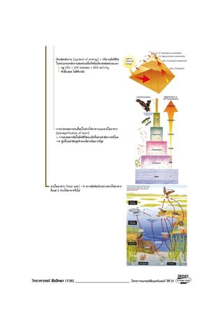 วิทยาศาสตร ชีววิทยา (136)___________________________ โครงการแบรนดซัมเมอรแคมป ปที่ 25
 
