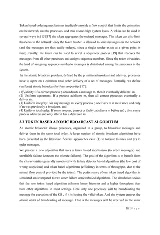 Fault Tolerance token Based Algorithm | PDF