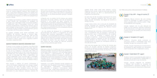 62 63
Inovação
Durante a competição, houve uma transição de ambientes,
onde as crianças puderam observar seus projetos em
ação. A praça Nauro Machado próximo ao Casarão Tech
foi utilizada como um ambiente seguro e controlado para
o lançamento dos foguetes, os critérios de avaliação foram
alcance e design.
Com objetivo de incentivar o público infantil e apresentar
à base familiar dos participantes as vantagens da
educação com a abordagem maker, foi possível qualificar
o público-alvo para a participação futura em novas
iniciativas, despertando o interesse dos mesmos para as
oportunidades proporcionadas. Através da experiência,
foi possível introduzir também conceitos de física, química
e matemática de forma prática e divertida.
As equipes campeãs ainda foram premiadas com
medalhas de primeiro, segundo e terceiro lugar,
certificados de participação e colocação, além de uma
oficina de drones para o primeiro colocado, um curso
de robótica e oficina +robotic para o segundo e terceiro
colocados, respectivamente.
MARATONINHA MAKER ARDUINO DAY
O evento é uma iniciativa do Programa Inova Maranhão
com o foco na tecnologia aplicada na educação, seguindo
tendências relativas às profissões do futuro. Relacionada
ao eixo 03 do Programa e executada pela Softex no
Casarão Tech Renato Archer no dia 16 de março de 2019,
a atividade teve como objetivo gerar maior engajamento
dos pais na educação dos filhos e desenvolver nas
crianças habilidades, como raciocínio lógico, criatividade,
trabalho em equipe, dentre outras, utilizando a cultura
do “faça você mesmo” para solucionar desafios práticos
e divertidos.
Para alcançar o objetivo do evento, fomentando a
cultura de inovação e despertando nas crianças o desejo
de construir um robô que utiliza a placa “Arduino”, o
desenvolvimento dessa atividade ocorreu de forma
descontraída e divertida aproveitando-se o “Arduino Day”
(Aniversário da placa Arduino), utilizando materiais de
baixo custo e recicláveis. Iniciativas como esta podem dar
aos pais mais ferramentas na educação dos seus filhos e
garantir que a criança tenha mais acesso a experiências
importantes ao seu desenvolvimento pessoal e também
profissional.
Contando com um público de 69 crianças cuja maioria
decorrente de escolas públicas, cerca de 30 familiares
presentes e uma equipe de apoio composta por
colaboradores e voluntários, a MaratoninhaMaker teve um
total de participantes de aproximadamente 150 pessoas.
No total foram 10 equipes participantes, com a criação de
dez robôs que participaram de uma competição amistosa
e divertida ao final do evento.
Um dos pontos de destaque foi a criatividade nas
personalizações dos robôs e o engajamento de todos
(crianças, pais, mentores, organização e visitantes) na
competição. A conscientização das famílias e a orientação
dada aos pais/responsáveis durante o evento tiveram por
objetivo que as práticas aprendidas não fiquem somente
no âmbito do evento, mas que possam ser levadas
para dentro de casa, através do estímulo constante
proporcionado pela educação familiar.
AGRO HACKA
Realizado no dias 26 e 27 de Abril de 2019 na Universidade
Estadual da Região Tocantina do Maranhão (UEMASUL), o
evento “Agro Hacka - Imperatriz”, com o tema Agronegócio,
visou fomentar o desenvolvimento de soluções de
impacto, utilizando software e hardware, e partindo das
problemáticas que foram expostas nos eixos de: Saúde e
Sanidade Animal, Sustentabilidade & Inovação e Gestão
e Manejo (Anexo I), em um ambiente ao mesmo tempo
divertido e desafiador.
Destinado a um público bastante variado podendo ser
classificado entre Estudantes Universitários, Profissionais
do Agronegócio, Especialistas, Empreendedores,
Desenvolvedores e Designers, contemplando idades
entre 17 e 52 anos, o Agro Hacka Imperatriz contou com
a participação de várias instituições de ensino local como:
SEBRAE, SENAI, UFMA, UEMA, IFMA, UEMASUL, Facimp,
Pitágoras, entre outras. A ação foi executada pela Softex,
instituição parceira da SECTI no desenvolvimento do
Programa Inova Maranhão.
Ao todo mais de dez municípios participaram do evento
tais como: Imperatriz, Açailândia, São Luís, João Lisboa,
Itinga, Jacundá, Davinópolis, São Miguel do Tocantins e
Rondon do Pará.
O Agro Hacka contou com a execução de atividades de
imersão, passando por momentos importantes como
drops de validação de negócios, MVP (Mínimo Produto
Viável) e Pitch.
Para realização das mentorias, o evento também contou
com o ecossistema local de inovação e parcerias de
pessoas-chave para o desenvolvimento dos projetos.
Com o intuito de fortalecer a dinâmica local de
inovação, os mentores - professores, empreendedores,
servidores públicos e pessoas da área de tecnologia -
estavam divididos nas áreas técnicas e de negócios e
acompanharam os projetos em checkpoints durante os
dois dias de imersão.
Cada uma das equipes teve 53 horas de imersão para
pensar em soluções advindas de desafios propostos.
Pensando em estreitar mercado e soluções, o evento teve
a participação de representantes de empresas com alto
impacto na economia.
AS TRÊS EQUIPES VENCEDORAS FORAM:
Equipe 3: Pac APP - Prag AI Control (1°
lugar)
Problema: Moscas brancas são uma ameaça
comum às produções na região Tocantina, os
danos causados pelas mesmas podem chegar
em até 80% de uma produção.
Solução: Software com I.A para detecção de
pragas em fitas adesivas, utilizando parâmetros
de reconhecimento de imagem para prevenção
e alertas de nível de presença de mosca branca
nas produções.
Equipe 4: Tanqtech (2° lugar)
Problema: Crescente perda produtiva na
piscicultura devido à mortalidade dada baixa
qualidade da água nos tanques de criação.
Solução: Solução integrada para monitoramento
da qualidade da água baseada nos indicadores
como Temperatura, PH, Oxigenação e outros.
Equipe 1: Seed Back (3° Lugar)
Problema: Perda na qualidade de grãos dadas as
condições de armazenamento inadequadas e a
estrutura precária de muitos produtores.
Solução: Solução integrada de Hardware
e Software que monitora as condições de
armazenamento e apresenta catálogo com os
melhoreslocaisparaarmazenamentodisponíveis.
11
22
33
 