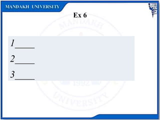 Ex 6
1____
2____
3____
 