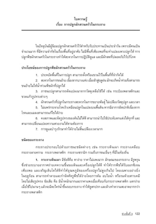 ãº¤ÇÒÁÃÙˆ
                           àÃ×èÍ§ ¡ÒÃ»ÅÙ¡¼Ñ¡ÊÇ¹¤ÃÑÇã¹¡ÃÐ¶Ò§



          ã¹»•¨¨ØºÑ¹ÁÕ¼Ùˆ¹ÔÂÁ»ÅÙ¡¼Ñ¡ÊÇ¹¤ÃÑÇäÇˆÊÓËÃÑºÃÑº»ÃÐ·Ò¹à»—¹»ÃÐ¨ÓÇÑ¹ à¾ÃÒÐÁÕ¤¹à»—¹
¨Ó¹Ç¹ÁÒ¡ ·ÕèÁÕ¤ÇÒÁ¨Ó¡Ñ´ã¹àÃ×èÍ§¾×é¹·ÕèÍÂÙ‡ÍÒÈÑÂ äÁ‡ÁÕ¾×é¹·Õèà¾ÕÂ§¾Í·Õè¨Ð·Óá»Å§à¾ÒÐ»ÅÙ¡ä´ˆ ¡ÒÃ
»ÅÙ¡¾×ª¼Ñ¡ÊÇ¹¤ÃÑÇã¹¡ÃÐ¶Ò§·ÓãËˆÊÐ´Ç¡ã¹¡ÒÃ»¯ÔºÑµÔ´ÙáÅ áÅÐÁÕ¼Ñ¡Ê´·Õè»ÅÍ´ÀÑÂäÇˆºÃÔâÀ¤

»ÃÐâÂª¹‹¢Í§¡ÒÃ»ÅÙ¡¾×ª¼Ñ¡ÊÇ¹¤ÃÑÇã¹¡ÃÐ¶Ò§
          1. »ÃÐËÂÑ´¾×é¹·Õèã¹¡ÒÃ»ÅÙ¡ ÊÒÁÒÃ¶µÑé§ËÃ×Íá¢Ç¹äÇˆã¹¾×é¹·Õè·Õè¨Ó¡Ñ´ä´ˆ
          2. ÊÐ´Ç¡ã¹¡ÒÃ¢¹ÂˆÒÂ à¹×Í§¨Ò¡ºÒ§áË‡§ àÁ×Íà¢ˆÒÊÙÄ´Ù½¹ ÁÑ¡¨Ðà¡Ô´น้ำ·‡ÇÁ¨Ö§ÊÒÁÒÃ¶
                                    è               è     ‡
¢¹ÂˆÒÂäÁ‡ãËˆน้ำ·‡ÇÁ¾×ª¼Ñ¡·Õè»ÅÙ¡ä´ˆ
          3. ÀÒª¹Ð»ÅÙ¡ÊÒÁÒÃ¶´Ñ´á»Å§ÁÒ¨Ò¡ÇÑÊ´ØàËÅ×Íãªˆä´ˆ àª‡¹ ¡ÃÐ»…Í§¾ÅÒÊµÔ¡áÅÐ
¢Ç´á¡ˆÇÃÙ»·Ã§µ‡Ò§æ
          4. ¼Ñ¡ÊÇ¹¤ÃÑÇ·Õè»ÅÙ¡ã¹¡ÃÐ¶Ò§ÊÐ´Ç¡ã¹¡ÒÃ¢ÂÒÂ¾Ñ¹¸Øì äÁ‡à»Å×Í§ÇÑÊ´Ø»ÅÙ¡ áÅÐàÇÅÒ
          5. äÁ‡á¾Ã‡¡ÃÐ¨ÒÂâÃ¤àÃçÇàËÁ×Í¹»ÅÙ¡ã¹á»Å§º¹¾×¹´Ô¹ ËÒ¡ÁÕÍÒ¡ÒÃ¼Ô´»¡µÔà¹×Í§¨Ò¡
                                                        é                         è
âÃ¤áÅÐáÁÅ§ÊÒÁÒÃ¶á¡ˆä¢ä´ˆ§‡ÒÂ
          6. ¤§ÊÀÒ¾áÅÐ¨Ñ´ÃÙ»·Ã§¢Í§µˆ¹äÁˆä´ˆ´Õ ÊÒÁÒÃ¶¹Óä»ãªˆ»ÃÐ´Ñºµ¡áµ‡§ä´ˆ·Ø¡·Õè áÅÐ
ÊÒÁÒÃ¶à»ÅÕèÂ¹á»Å§¤ÇÒÁÊÇÂ§ÒÁä´ˆµÒÁµˆÍ§¡ÒÃ
          7. ¡ÒÃ´ÙáÅºÓÃØ§ÃÑ¡ÉÒ·Óä´ˆ§‡ÒÂäÁ‡ÊÔé¹à»Å×Í§àÇÅÒÁÒ¡

ª¹Ô´¢Í§¡ÃÐ¶Ò§
         ¡ÃÐ¶Ò§»ÃÐ¡Íºä»´ˆÇÂÀÒª¹Ðª¹Ô´µ‡Ò§æ àª‡¹ ¡ÃÐ¶Ò§´Ô¹à¼Ò ¡ÃÐ¶Ò§à¤Å×Íº
¡ÃÐ¶Ò§ÅÒÂ¤ÃÒÁ ¡ÃÐ¶Ò§¾ÅÒÊµÔ¡ ¡ÃÐ¶Ò§à«ÃÒÁÔ¡ ÃÇÁ¶Ö§ÀÒª¹ÐÍ×è¹æ ·ÕèÁÕã¹·ˆÍ§¶Ôè¹
            1. ¡ÃÐ¶Ò§´Ô¹à¼Ò ÁÕ¢ˆÍ´Õ¤×Í ËÒ§‡ÒÂ ÃÒ¤ÒäÁ‡á¾§ÁÒ¡ ÅÑ¡É³Ð¢Í§¡ÃÐ¶Ò§ ÁÕÃÙ¾ÃØ¹
«Öè§ª‡ÇÂÃÐºÒÂÍÒ¡ÒÈ¶‡ÒÂà·¤ÇÒÁª×é¹¢Í§´Ô¹áÅÐà¤Ã×èÍ§»ÅÙ¡ä´ˆ´Õ ·ÓãËˆÃÒ¡¾×ªä´ˆÃÑºÍÍ¡«Ôà¨¹
à¾ÕÂ§¾Í áÅÐเจริญàµÔºâµä´ˆ´Õ·ÓãËˆÍØ³ËÀÙÁÔ¢Í§à¤Ã×èÍ§»ÅÙ¡äÁ‡ÊÙ§à¡Ô¹ä» â´Âà©¾ÒÐÍÂ‡Ò§ÂÔè§
ã¹Ä´ÙÃˆÍ¹ ÊÒÁÒÃ¶·ÓÅÒÂáÅÐ¡Ó¨Ñ´ÈÑµÃÙ¾×ªä´ˆ§‡ÒÂâ´Â¡ÒÃµˆÁ ÍºäÍน้ำ ËÃ×ÍÃÁ´ˆÇÂÊÒÃà¤ÁÕ
â´ÂäÁ‡àÊÕÂÃÙ»·Ã§ ¢ˆÍàÊÕÂ ¤×Í ÁÕน้ำË¹Ñ¡ÁÒ¡áÅÐÃÒ¤Òá¾§àÁ×èÍà·ÕÂº¡Ñº¡ÃÐ¶Ò§¾ÅÒÊµÔ¡ áµ¡§‡ÒÂ
àÁ×èÍãªˆä»¹Ò¹æ áÅˆÇ¨ÐÁÕµÐä¤Ã‡น้ำ¢Öé¹ÃÍº¡ÃÐ¶Ò§ ·ÓãËˆ´ÙÊ¡»Ã¡ áÅÐÅˆÒ§·Ó¤ÇÒÁÊÐÍÒ´ÂÒ¡¡Ç‡Ò
¡ÃÐ¶Ò§¾ÅÒÊµÔ¡



                                                                              ª‡Ç§ªÑé¹·Õè 3   122
 