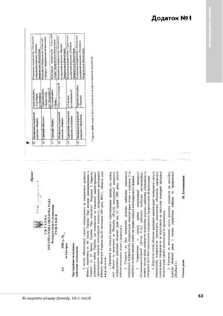 Додаток №1
63Як ошукати місцеву громаду. 50+1 спосіб
ОРГАНІЗАЦІЙНАРОБОТА
 