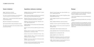 Expositions, résidences, workshops
29.06.13 : Fabula, dans «Hospitalités /Archipel 06», organisé
par TRAM, Bétonsalon, Paris
20.05 - 20.07.13 : Quelque chose de plus qu’une sucession de
notes, centre d’art et de recherche Bétonsalon, Paris
22.02.13 : Chaque chose est à sa place, lors de « One place after
an other one/proposition#1 dans un loft », La Courneuve
08.02.13 : Vestiges de Roncevaux, dans « Think tank / 9.02 -
16.03 », galerie Oberkampf, Paris
04.08-10.08.12:E.IknowitbeginswithE,Northendstudio,
Detroit, Etats Unis
23.11.11 : Interview with/avec Jeff Perkins, galerie la Vitrine,
Paris
08.10.11 : Salvons le stranièrois !, lors de « FRASQ, rencontre
de la performance », le Générateur, Gentilly
01.10.11 : Seven up! lors de « Nuit blanche à la Vitrine », Paris
13.05.11:LSMM,dans«Plugin»,sited’artcontemporainabbaye
Maubuisson, Saint Ouen L’aumône
08.04.11 : Se va la vie en rode, lors de « Fisimatenten/visitez
ma tente », galerie la Vitrine ,Paris
02.03.11:interprètedelaperformanceducollectifIcouldnever
be a dancer, inauguration de la Gaîté lyrique, Paris
Etudes et diplômes
2012 : DNSEP obtenu à l’ENSAPC
école nationale supérieure d’arts de Paris-Cergy
10 : master II recherche arts plastiques à université Rennes II 	
mémoire sur la physicalité de la voix dans la performance et la vidéo
08-09:masterI,accademiadeibelliartidiBrera,Milandansle
cadre de l’échange érasmus
08 : licence arts plastiques à l’université Rennes II
05 : baccalauréat littéraire option arts plastiques et musique
05 : diplôme de fin deuxième cycle en piano et flûte traversière
au conservatoire d’Evron
26.01.11 : Stranieri ovunque, dans « Opus operandum / 1.03 -
31-05 », fondation Kadist, Paris
20.01-05.02.11:FenêtresurrueParis-Cergy/Rouen,Galerie
Martainville de l’Erba, Rouen
11.05 - 21.05.10 : objet/désir, espace M université Rennes II,
Rennes
26.04 - 12.05.10 : Malachianta, galerie crous, Rennes
16.02.10 : La turtura, espace M université Rennes II, Rennes
26.01 - 13.02 .10 : Corps sonores, maison de quartier de
Maurepas, Rennes
16.09 - 22.09 : résidence Palauarte, Sardaigne, Italie
01.03-15.06.09:résidenceàl’écoledelutheriedeMilan,Italie
09.04.09: Border, Casa Morigi, Milan, Italie
30.05- 1.06.08 : L’autre, le Temple , Evron
08.04.08 :Del’anedoctiqueauconcept,dans«V.O.S.Texpose
/ 8.04 - 12.04 », la maison de quartier Le grand Chêne, Rennes
2008 :- stagiaire du régisseur et artiste Benoit Marie Moriceau
- assistante au centre d’art le 40mcube à Rennes
Musique
- accordéoniste et chanteuse de musique traditionnelle dans
divers projets (Mashke, Traversées, Specimen...), donne des
concerts et workshops en France et à l’étranger
- élève de Valérie Philippin, cours sur la voix contemporaine et
l’improvisation
- élèvedelaclassedechantlyriquedeHélèneDenis, conservatoire
de Sevran
- nombreuses formations sur la voix traditionnelle : école des
glottestrotterssousladirectiondeMartinaCatella,stagedechant
yiddish à Weimar (Allemagne), stage de chant bulgare à Plovdiv
(Bulgarie),coursdechantitalienaurprèsdeCinziaMinottiàLecce
(Italie du sud)...
CURRICULUM VITAE
 