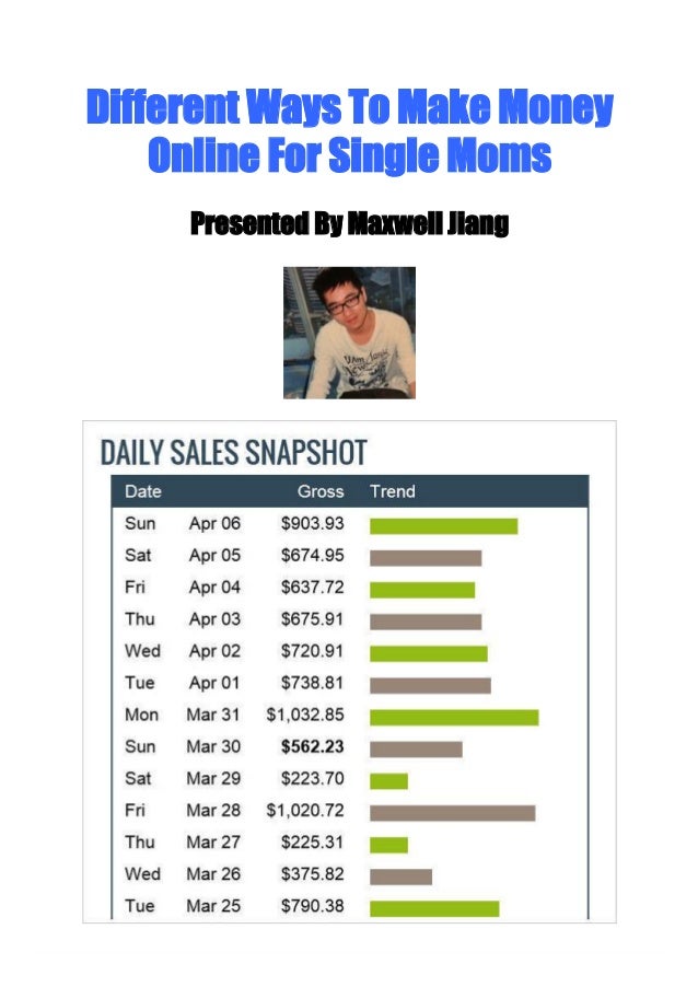 Single Mom Makes Money Online - different ways to make money online for single moms Single Mom Makes Money Online - different ways to make money online for single moms