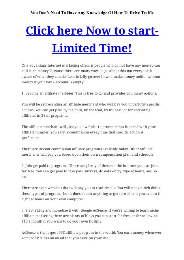 4 Wa!   ys Make Money Online Without Money In Your Bank Account - have marketin!   g skill 4