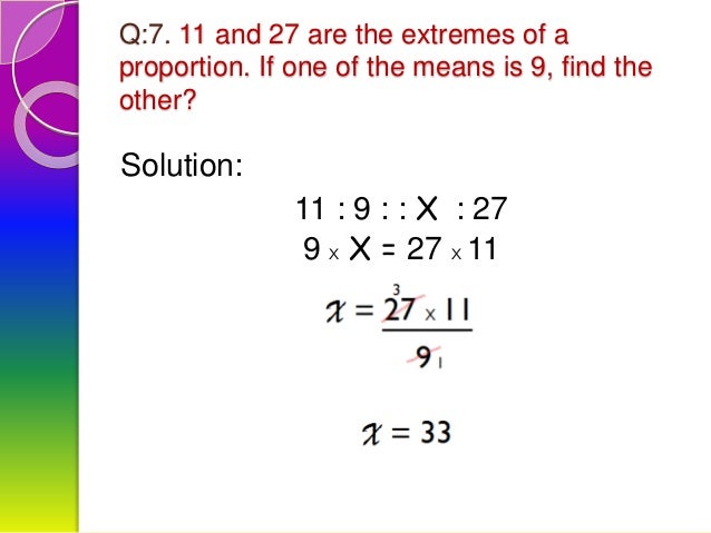 Proportion and its types, mathematics 8