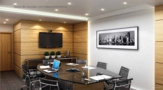 Perspectiva Ilustrada
Salas de reunião com videoconferência
 