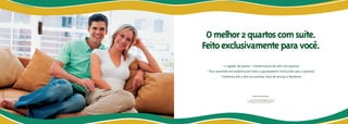 O melhor 2 quartos com suíte.
                   Feito exclusivamente para você.
                               • 2 opções de planta • Infraestrutura de split nos quartos
                    • Piso revestido em cerâmica em todo o apartamento (incluindo sala e quartos)
                             • Cerâmica até o teto na cozinha, área de serviço e banheiro
Foto ilustrativa




                                                     Projeto de decoração:
 
