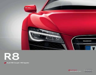 Audi Sport
Audi R8 Coupé | R8 Spyder
R8
performance cars
 