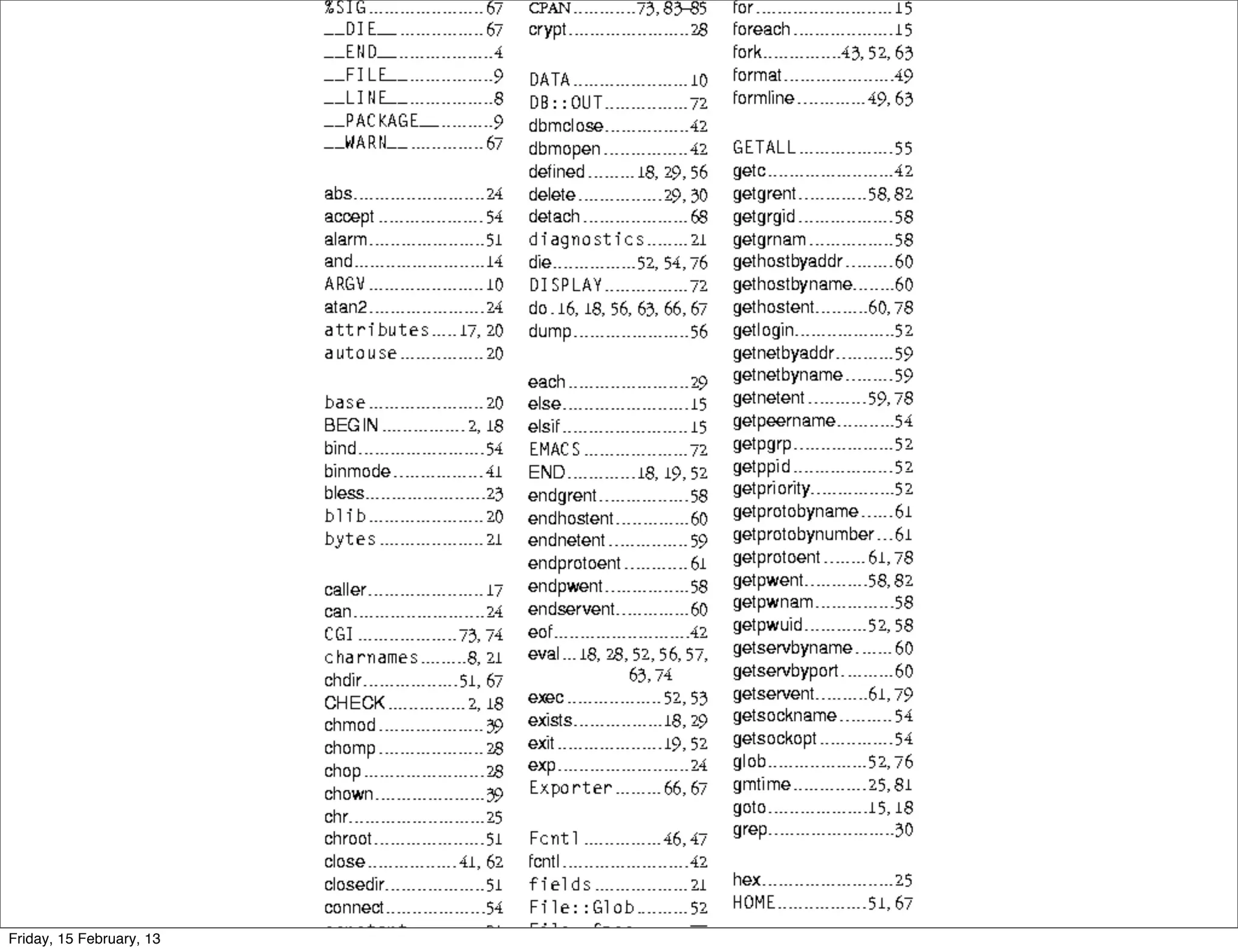 Friday, 15 February, 13
 