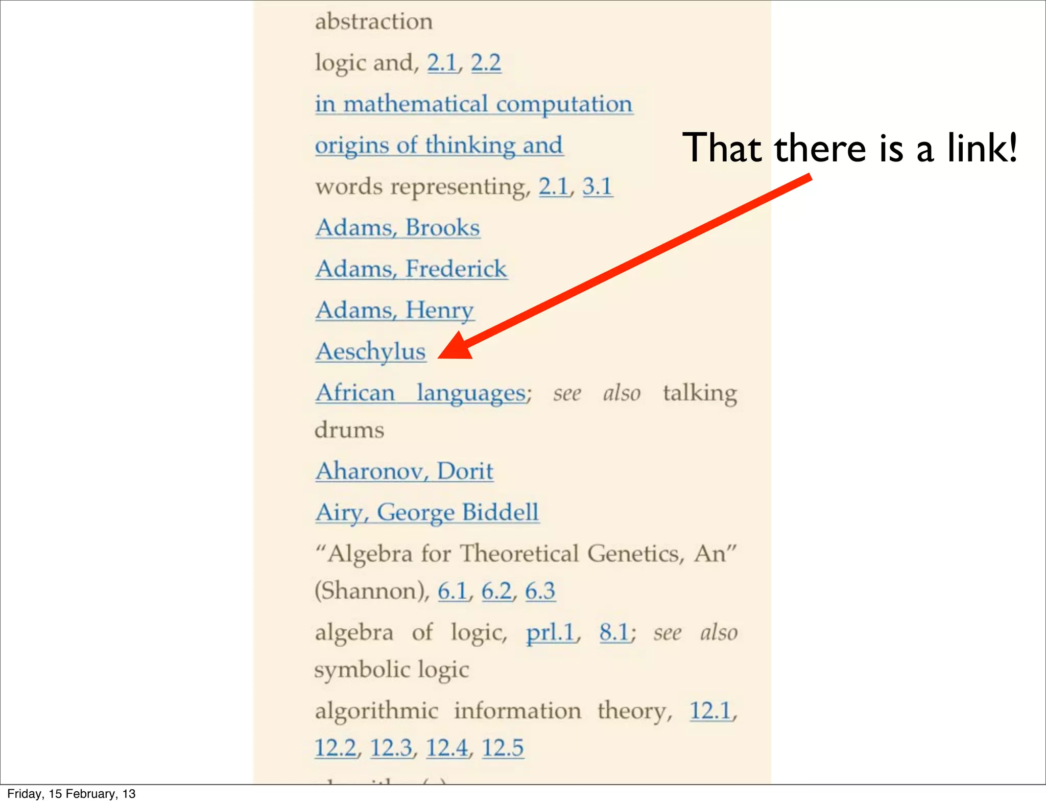 That there is a link!




Friday, 15 February, 13
 