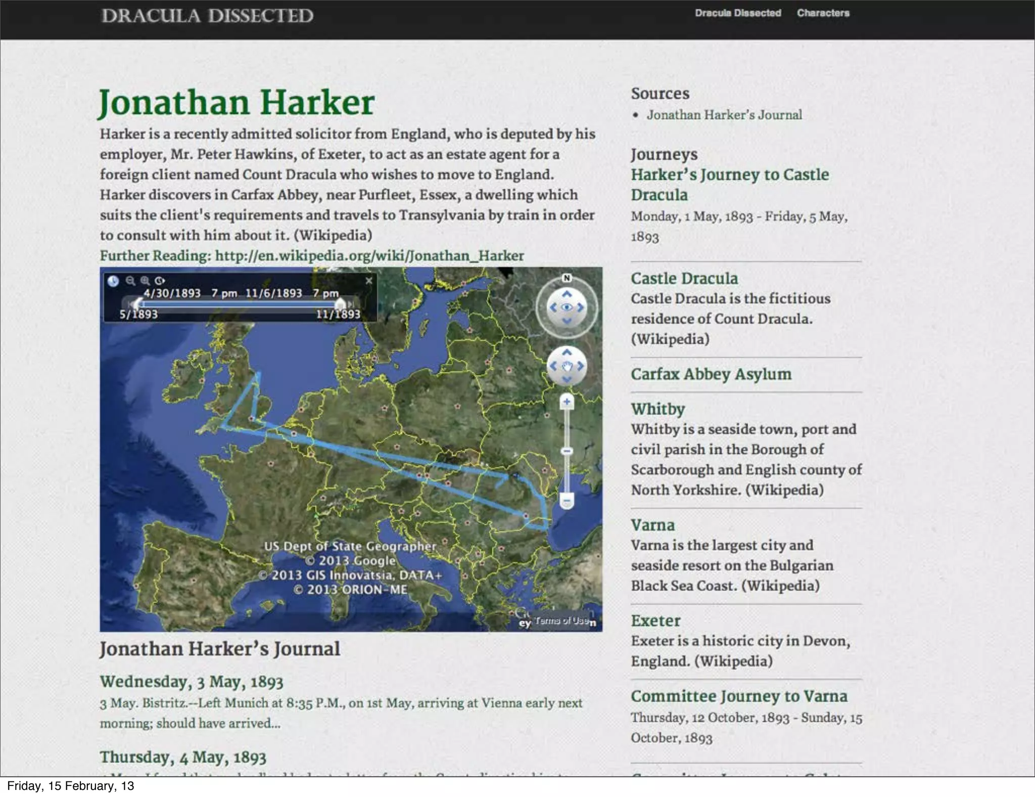 Friday, 15 February, 13
 