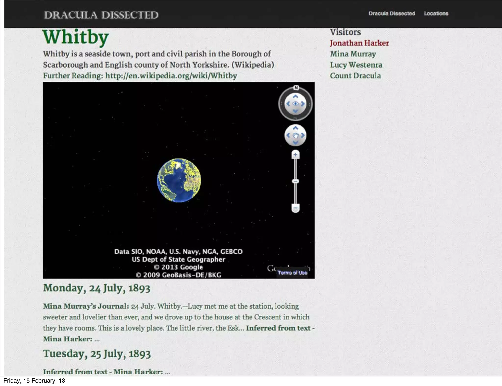 Friday, 15 February, 13
 